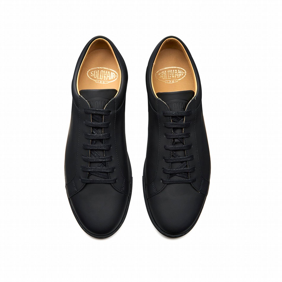 Zapatillas Solovair Greasy 070 Mujer Negras | S7-070-BG-G-030