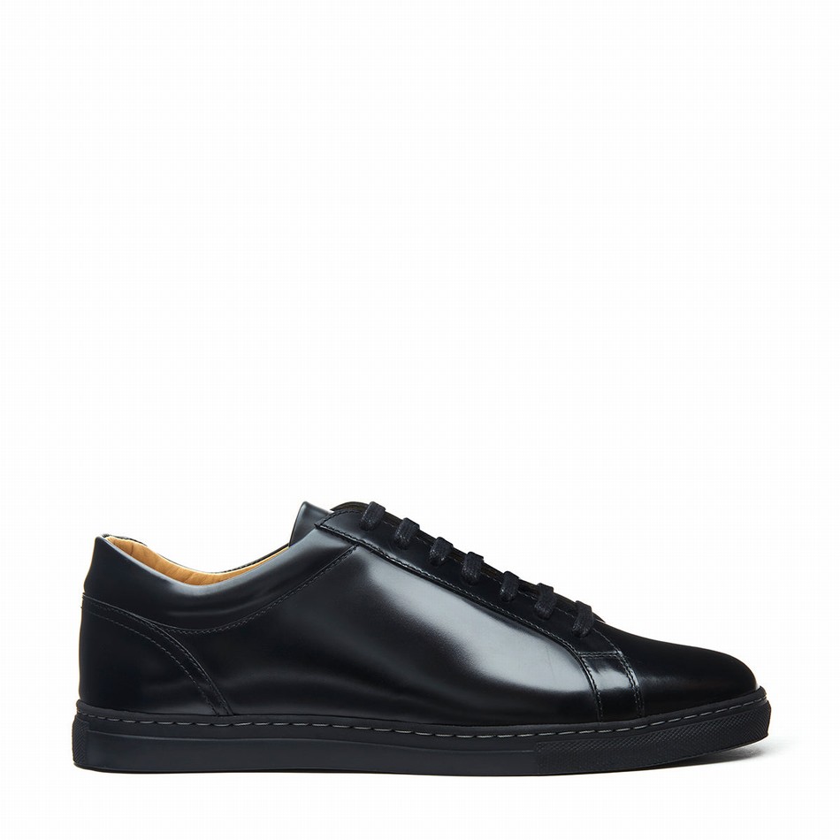 Zapatillas Solovair Hi-Shine 070 Mujer Negras | S7-070-BK-HS-G-030
