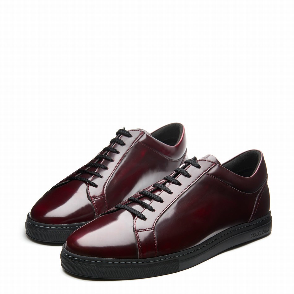 Zapatillas Solovair Rub-off Vegan 070 Mujer Rojas | VS7-070-CR-RO-VEG-G-060