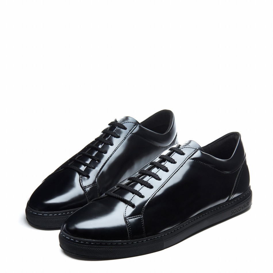 Zapatillas Solovair Vegan 070 Hombre Negras | VS7-070-BK-VEG-G-030