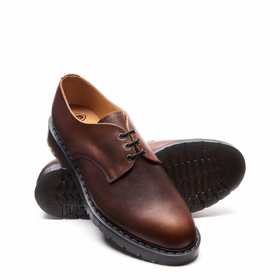 Zapatos Gibson Solovair Gaucho Crazy Horse Hombre Marrones | S3-995-CH-G-030