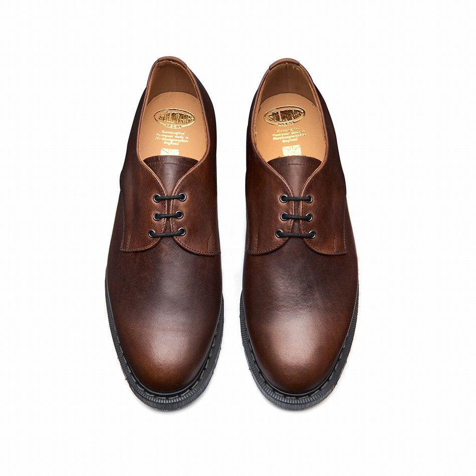 Zapatos Gibson Solovair Gaucho Crazy Horse Hombre Marrones | S3-995-CH-G-030