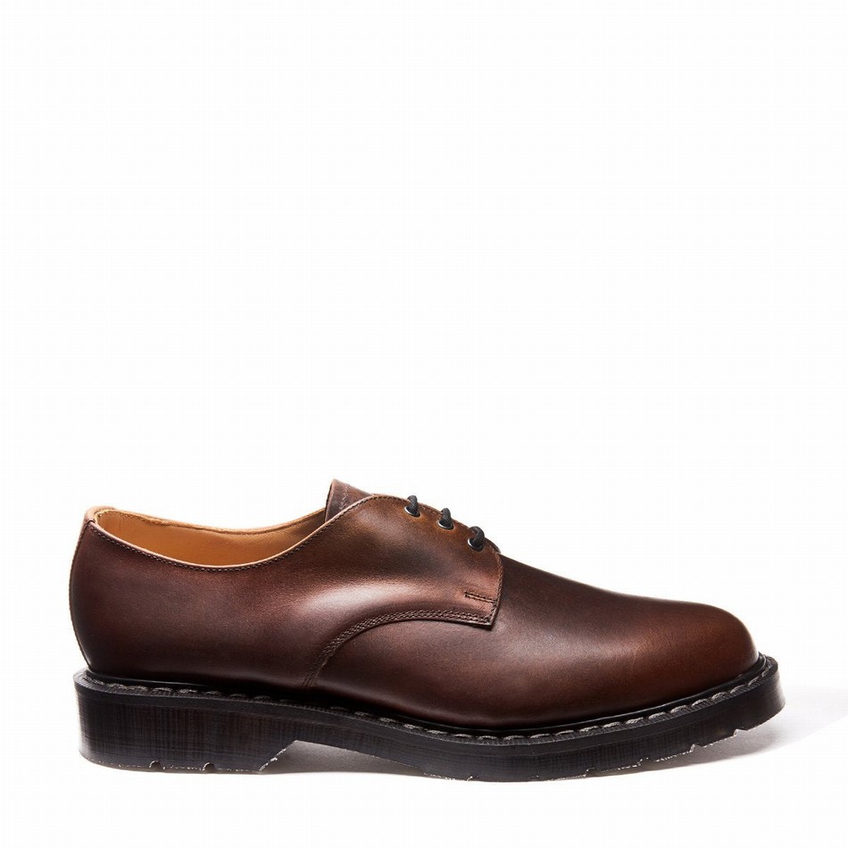 Zapatos Gibson Solovair Gaucho Crazy Horse Hombre Marrones | S3-995-CH-G-030