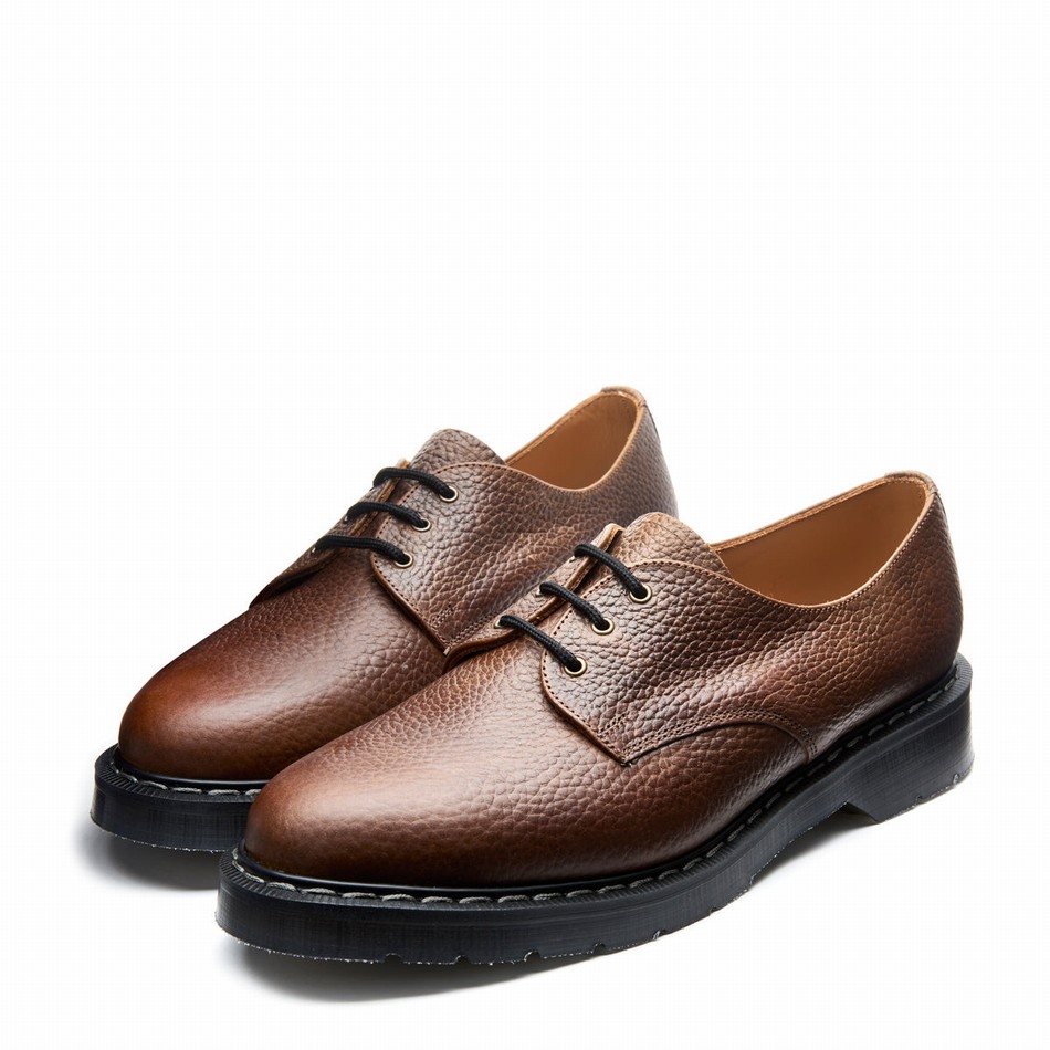 Zapatos Gibson Solovair Grain Hombre Marrones | S3-995-CH-SoftG-G-030