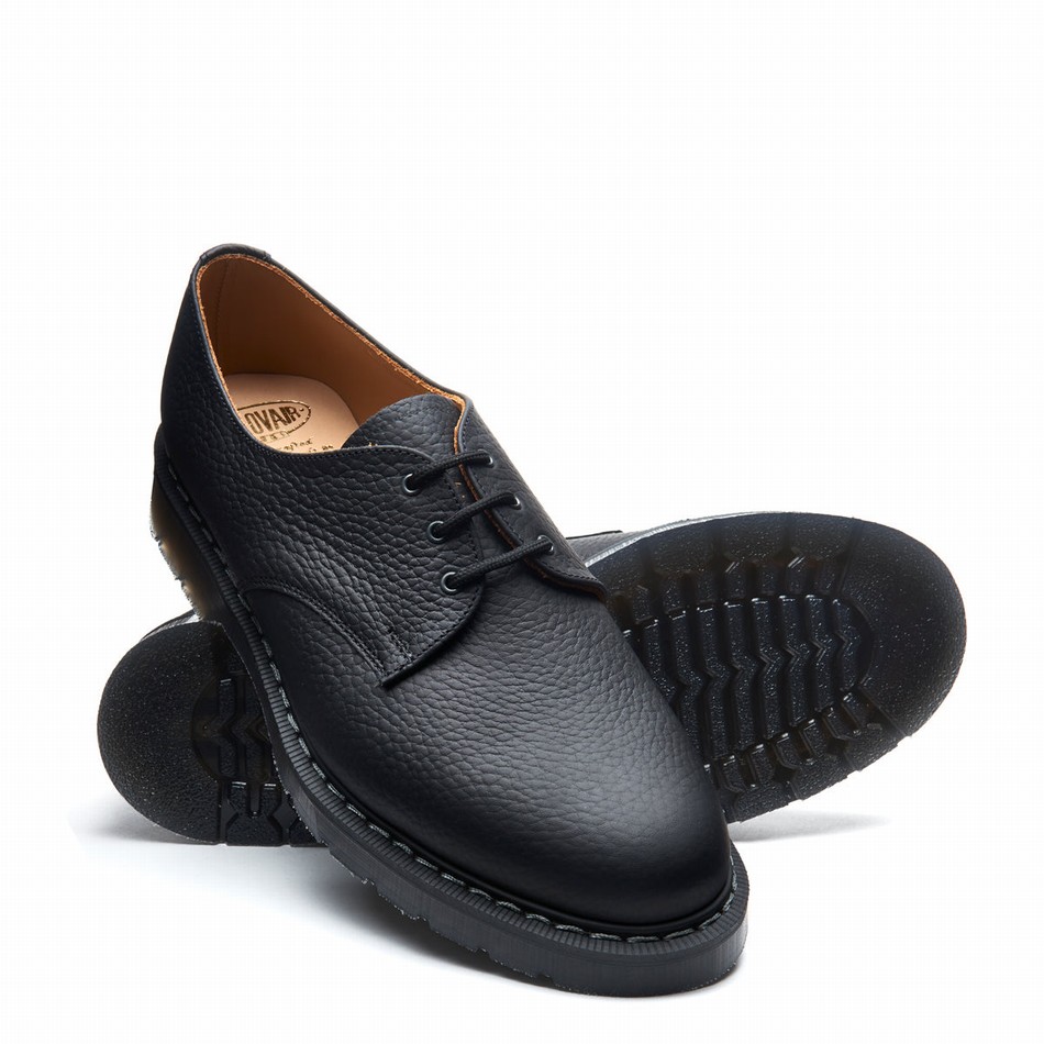 Zapatos Gibson Solovair Greasy Grain Hombre Negras | S3-995-BG-SoftG-G-030
