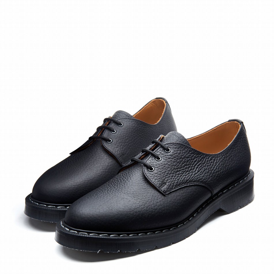 Zapatos Gibson Solovair Greasy Grain Hombre Negras | S3-995-BG-SoftG-G-030