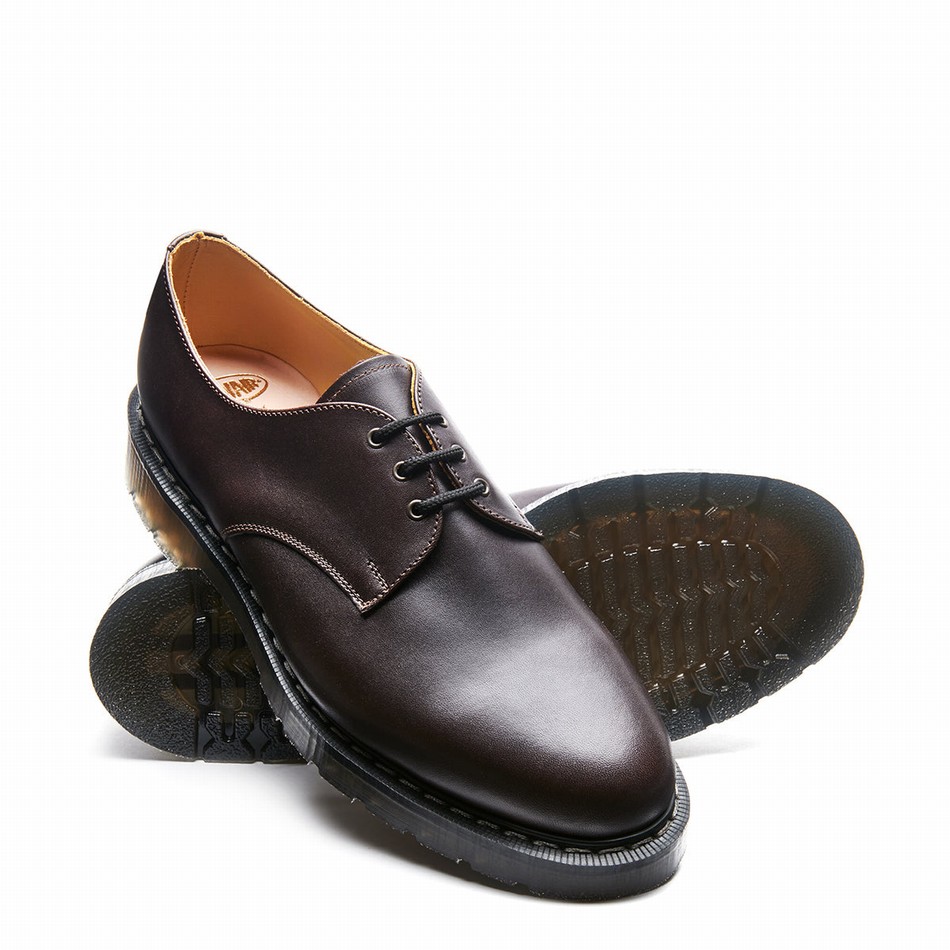 Zapatos Gibson Solovair Greasy Hombre Marrones | S3-995-BNG-G-035