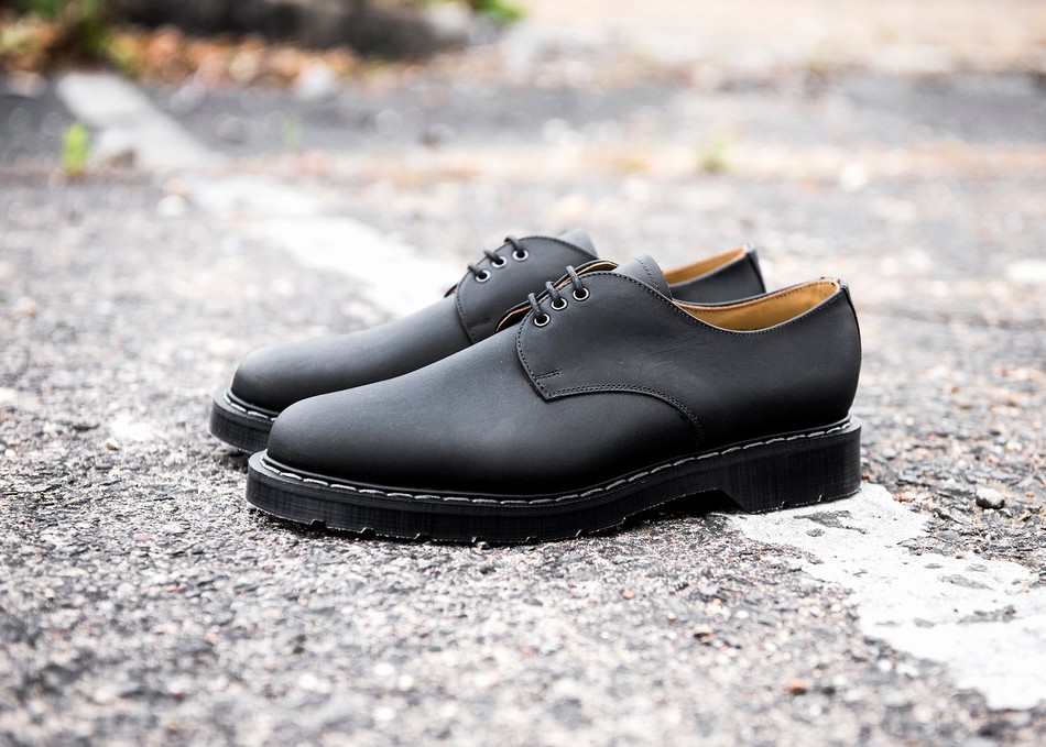 Zapatos Gibson Solovair Greasy Mujer Negras | S3-995-BG-G-030