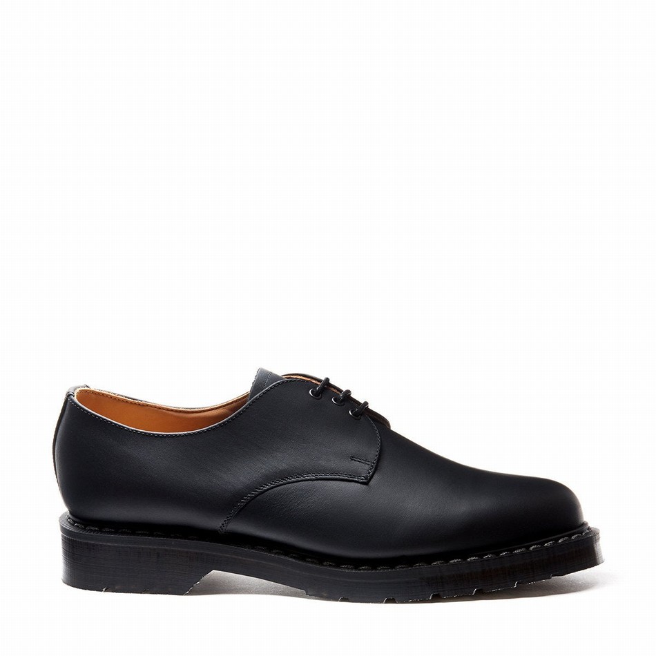 Zapatos Gibson Solovair Greasy Mujer Negras | S3-995-BG-G-030