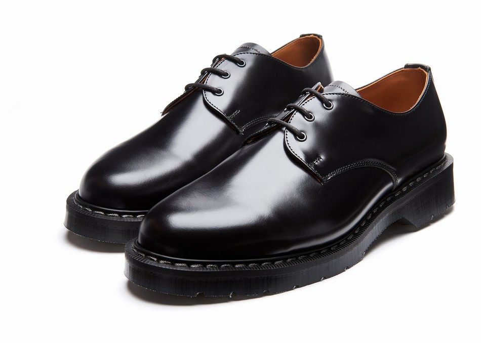 Zapatos Gibson Solovair Hi-Shine Hombre Negras | S3-995-BK-G-030