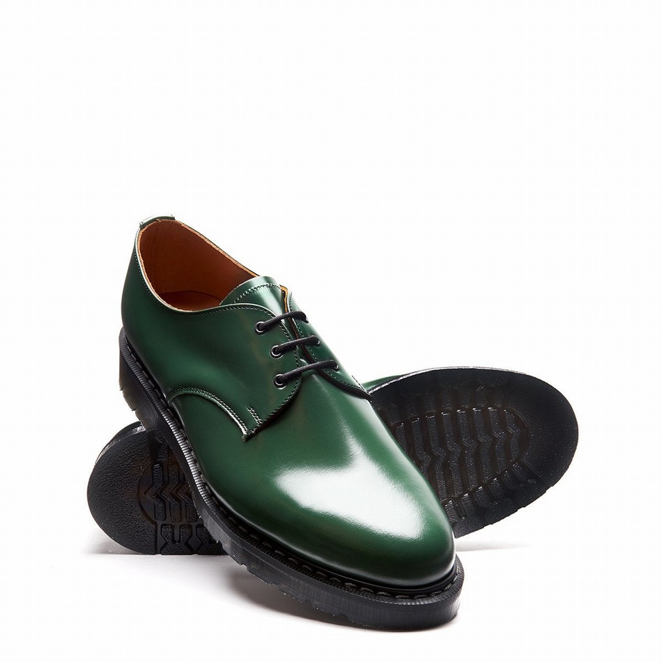Zapatos Gibson Solovair Hi-Shine Hombre Verde | S3-995-GN-G-030