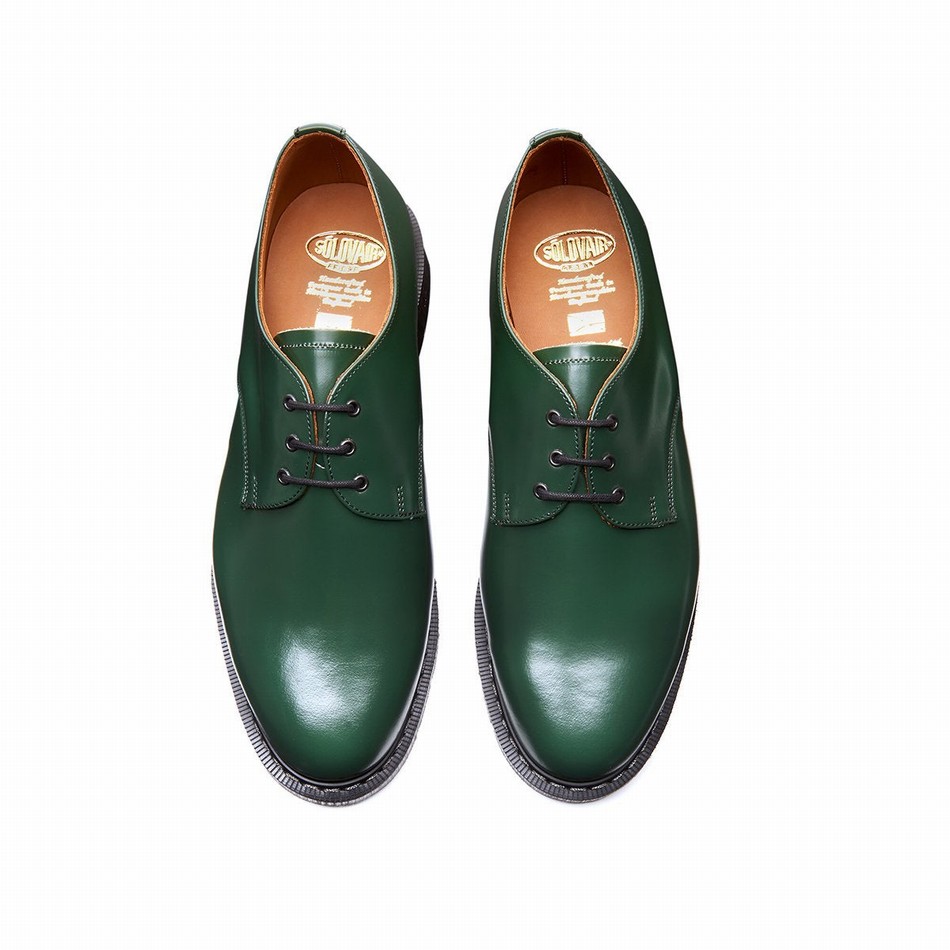 Zapatos Gibson Solovair Hi-Shine Hombre Verde | S3-995-GN-G-030