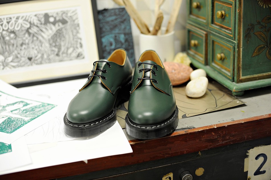 Zapatos Gibson Solovair Hi-Shine Hombre Verde | S3-995-GN-G-030