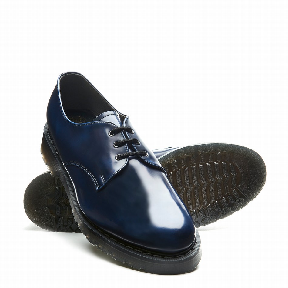 Zapatos Gibson Solovair Rub-Off Vegan Mujer Azul Marino | VS3-995-NV-RO-VEG-G-040